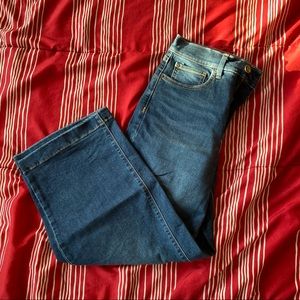 Eddie Bauer wide leg crop jeans